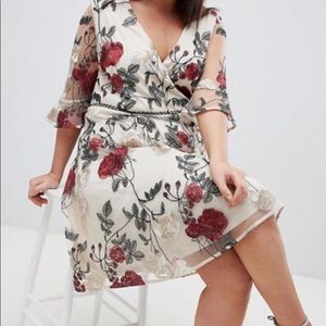 Asos embroidered dress